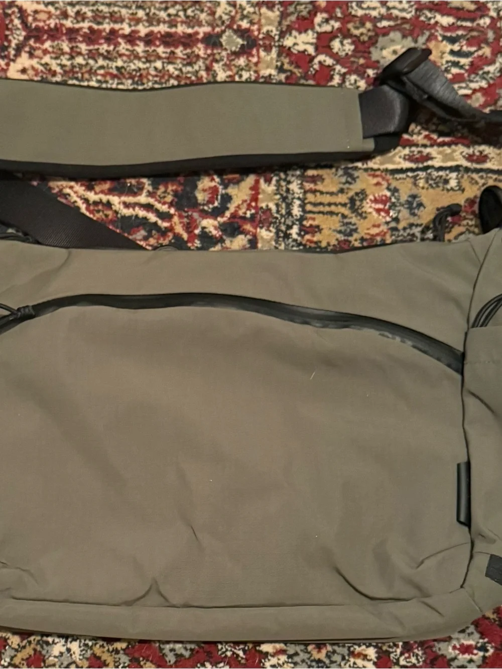 Alpaka Flight Satchel - Olive Green Messenger Bag with Adjustable Strap